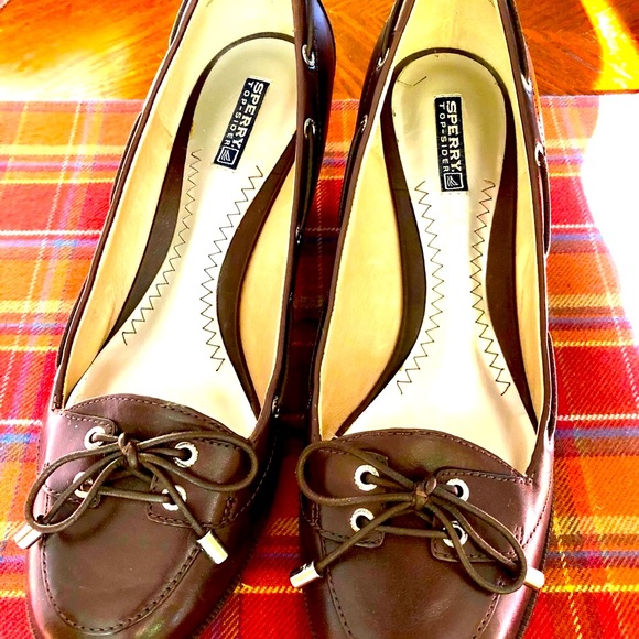 Sperry Leather Wedge dress shoes size 9 - Picture 4 of 5